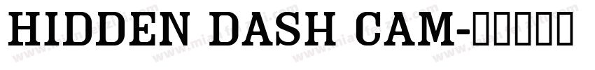 Hidden Dash Cam字体转换